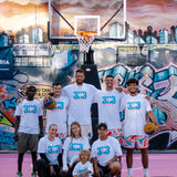 Livai Smith, Matthew Koenig Australian 3X3 FIBA players, wearing Gauntlet x Courtside tees and Courtside shorts